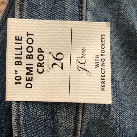 J Crew Billie Demi Boot  Crop Jeans size 26 - Picture 4 of 7
